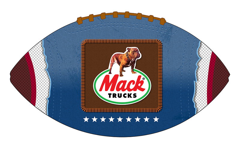 Mack Trucks Mack Trucks Football — football design proof by Robbins Sports International